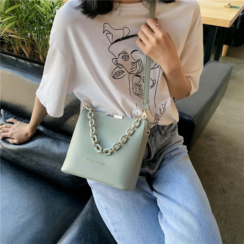 

Однотонные вместительные сумки, дизайнерские женские маленькие повседневные тоуты, дамские сумочки-ведра