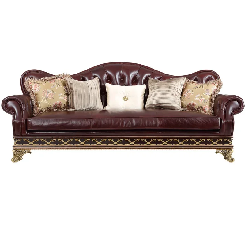 ~Индивидуальный британский классический диван для гостиной виллы натуральная