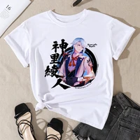 genshin impact kamisato ayato women t shirt kawaii game cartoon graphic tees tops aesthetic unisex tshirt female casual harajuku
