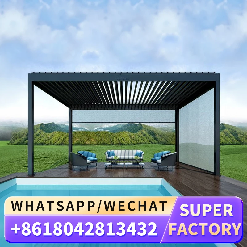 Выдвижной навес металлический материал электрический складной тент раздвижной