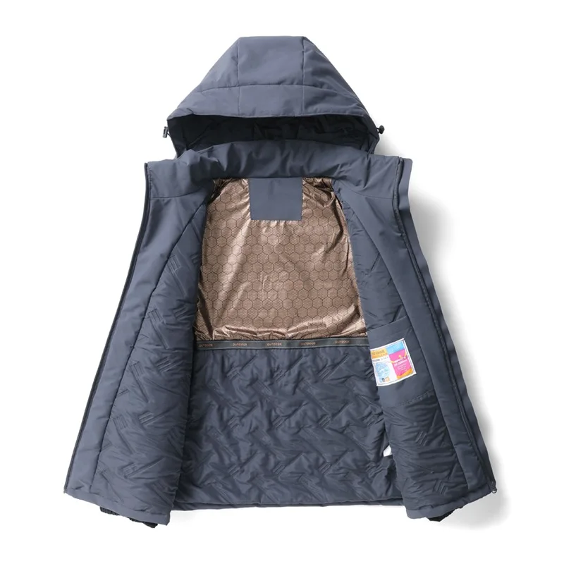 55-115 кг мужское ветрозащитное хлопковое пальто больших размеров уличное