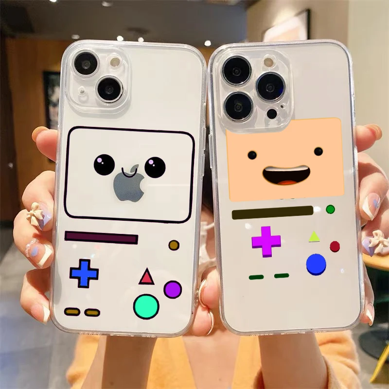 

Cute Game Box Boy Luxury Transparent Soft Phone Case For iPhone 14 13 12 11 Pro Max XS X XR SE3 7 8 Plus Shockproof Cover Fundas