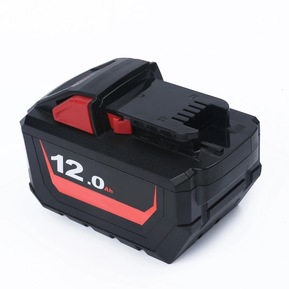 

New 18V 12Ah Lithium-Ion High Power Lithium Battery Pack for M18 48-11-1812 for Milwaukee M18 18V Cordless Power Tools Hammers