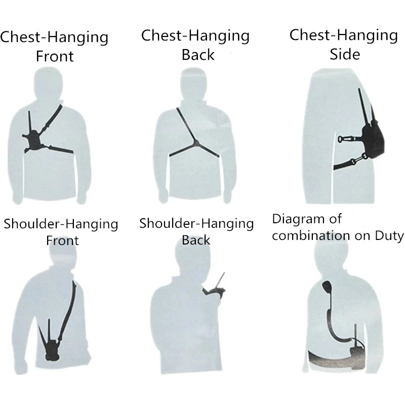 Walkie Talkie Bag MSC-20B Nylon Holster Carry Case for Baofeng UV5R UV82 bf888S UV-9R Plus UV-B2 TYT Motorola KENWOOD Ham Radio