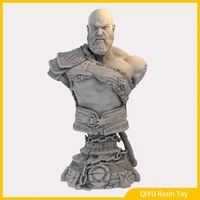 110 126mm resin model god of war kratos spartacus bust gk white model 3d printing resin hand model