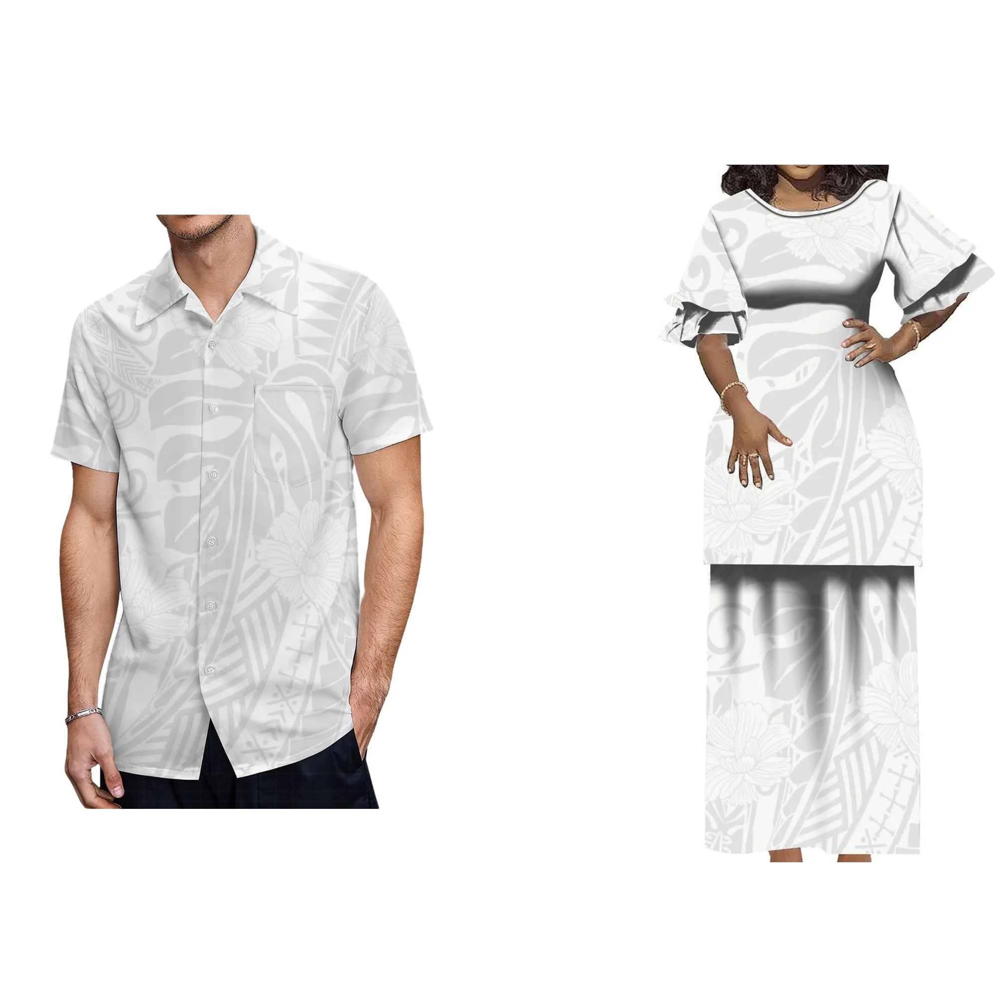 Женский комплект из 2 предметов: топ и юбка с принтом на заказ