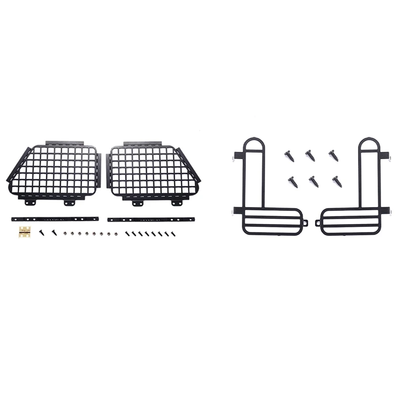 

Rear Lampshade Reversing Protection Light Cover With Window Net Window Guard,For MN D90 D99S MN99S 1/12 RC Car