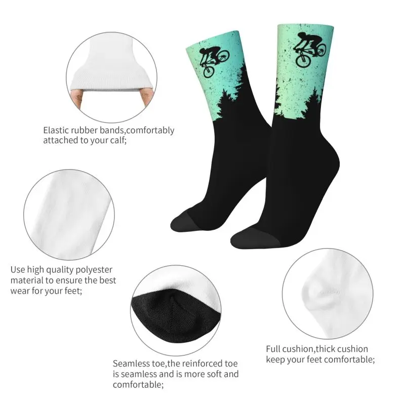 Симпатичные горные велосипедные треки носки для мужчин и женщин теплые
