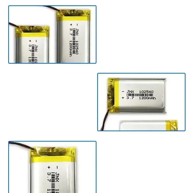 3 7 В 102540 Lipo Батарея 1200 мАч Литий-полимерные литиевые батареи для GPS-локатора Mp3/Mp4