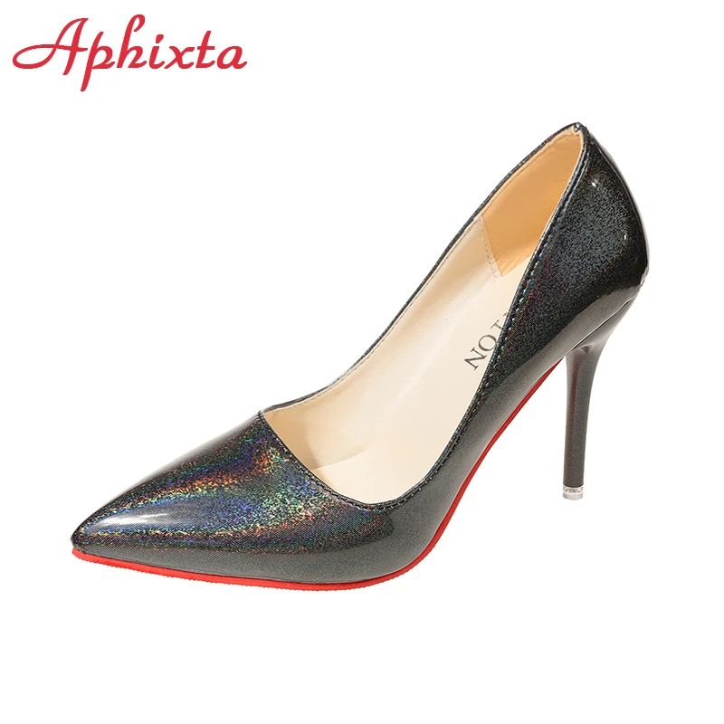 Aphixta/лодочки-лодочки на высоком тонком каблуке 10 см женские модельные туфли