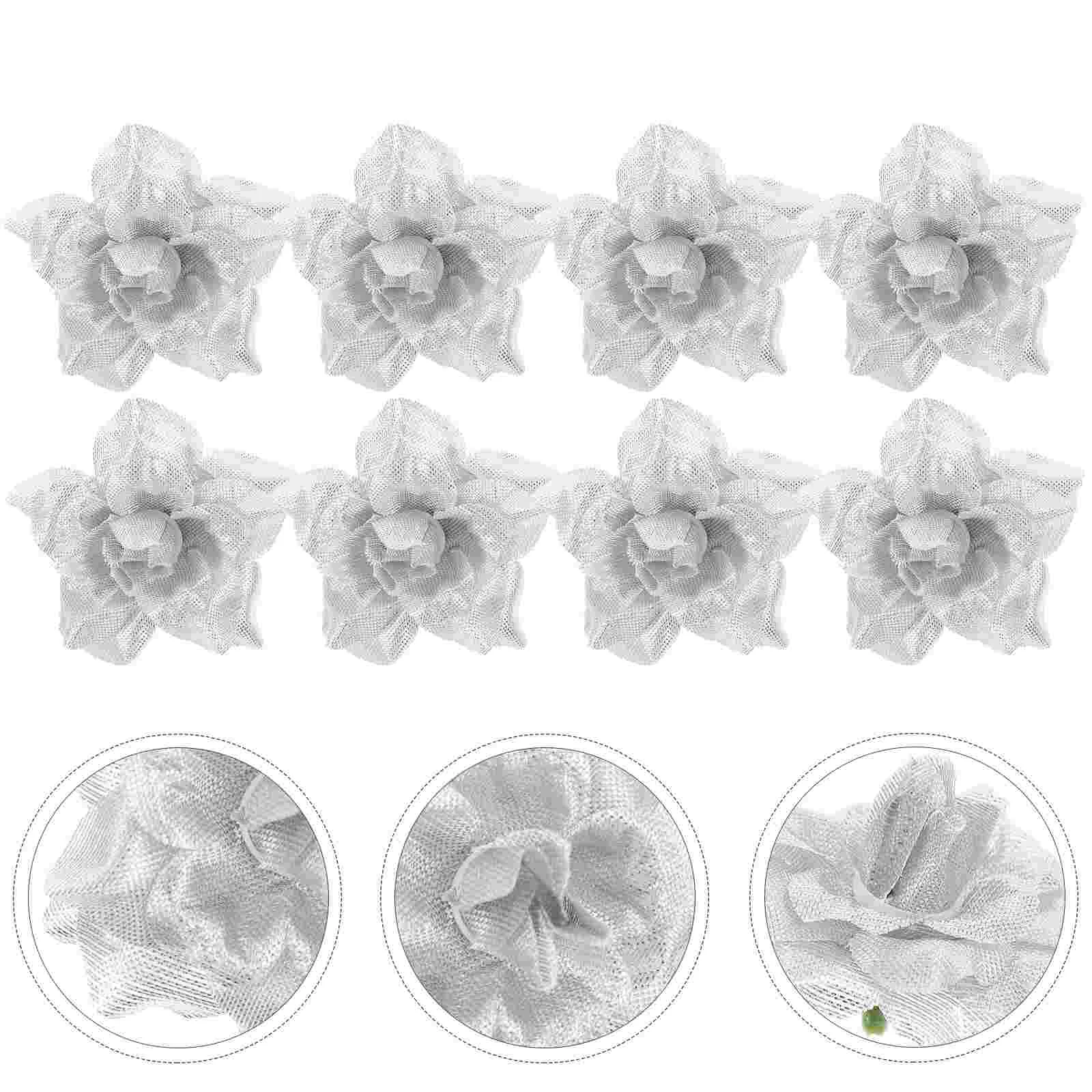 

50 Pcs Adorno Para Mesa De Rose Flower Heads Floral Decor Rose Heads Rose Decor Rose Flower Wedding Silver Rose