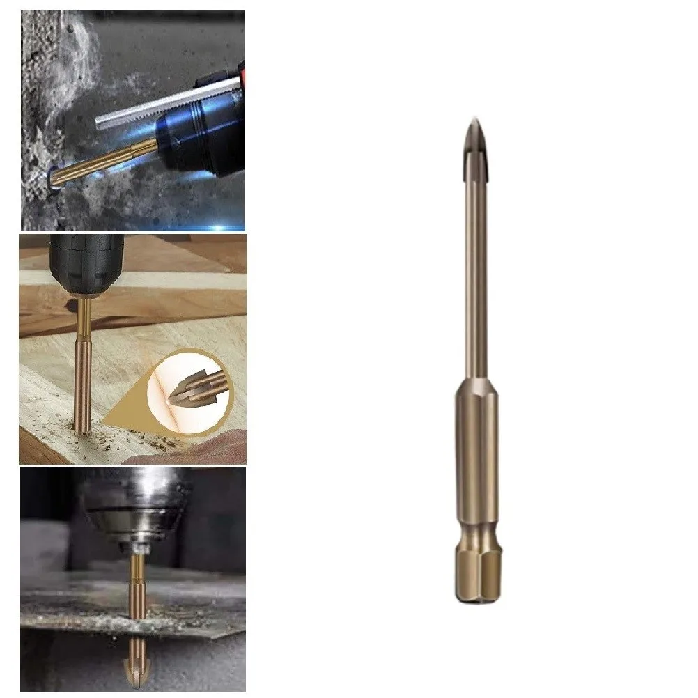 

3-12mm Triangle Drill Cross Alloy Drill Bit Cross Hex Hole Opener Universal Drilling Tool Efficient Useful Best