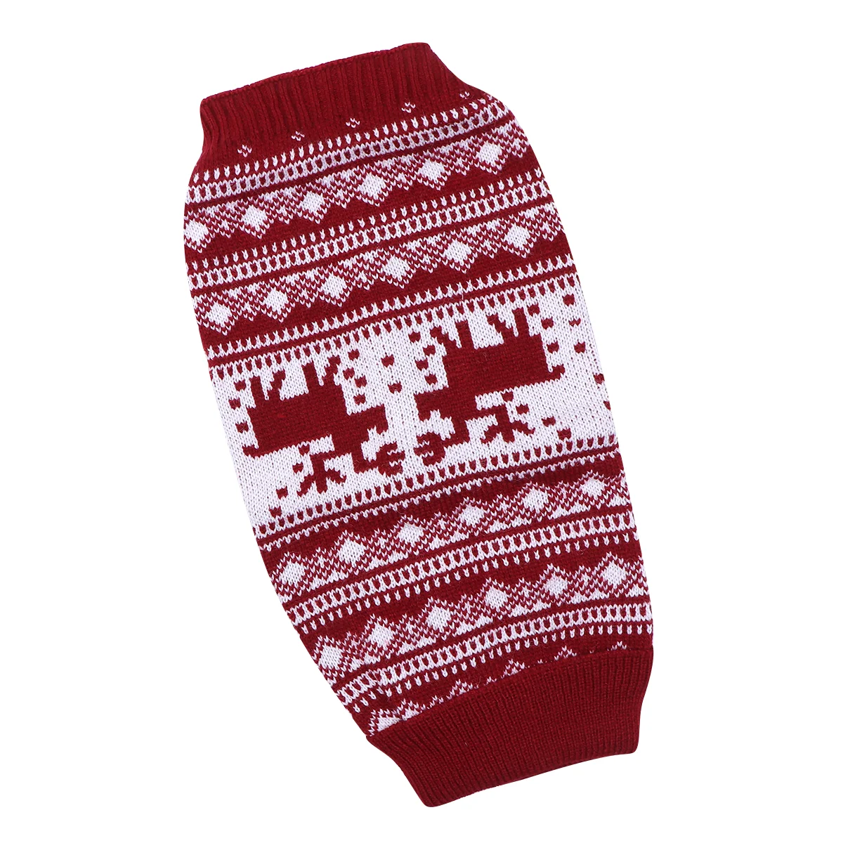 

1PC Creative Pet Dog Christmas Knitting Turtleneck Sweater Puppy Warm Clothes Pet Costume Dog Warm Winter Coat ( Red Size)