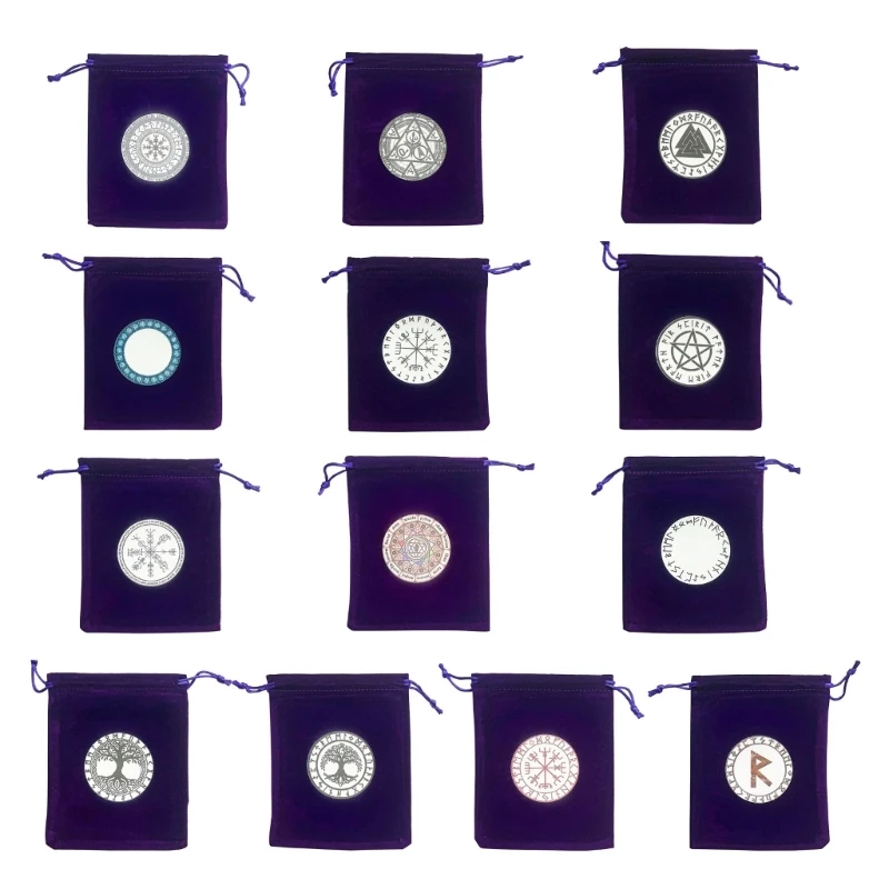

G92F Velvet Tarot Rune Bag Dices Drawstring Holder Jewelry Pouch Organizer Hand Gift Bag for Storing Board Game Cards Candy