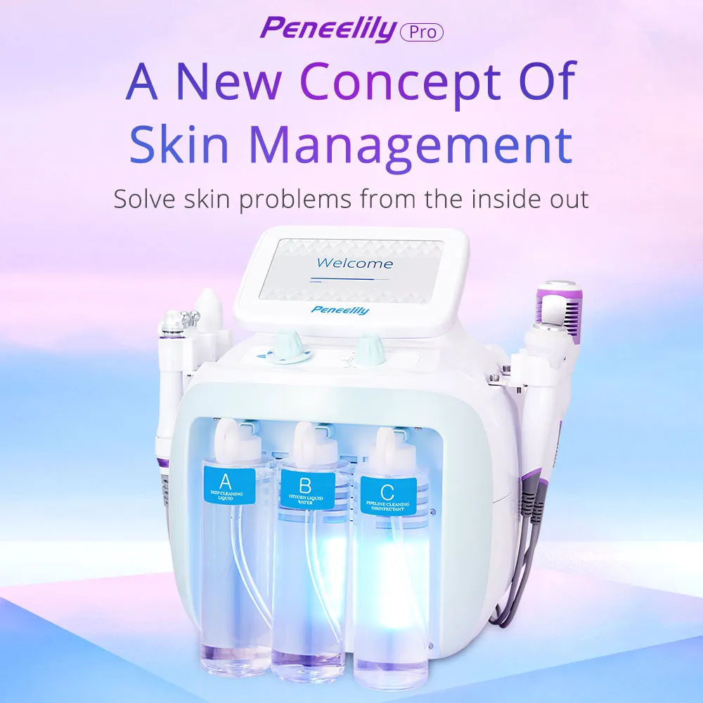 

Hydrofacial Professional Beauty Machine 6 In 1 Face Deep Cleansing Microcurrent Face Care Skin Tightening For SPA ETAF1326