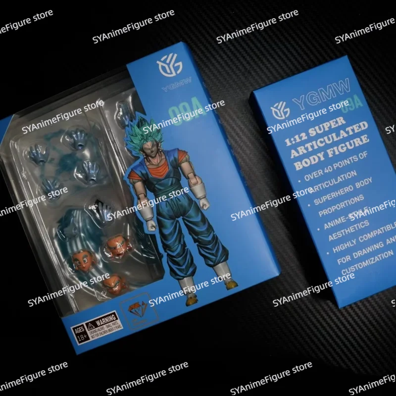 Фото В наличии: Коллекционные фигурки YGMW Studio OC Toys Dragon Ball Super Saiyan Vegetto 04-09B, однотонные версии, подарок для коллекционеров №5