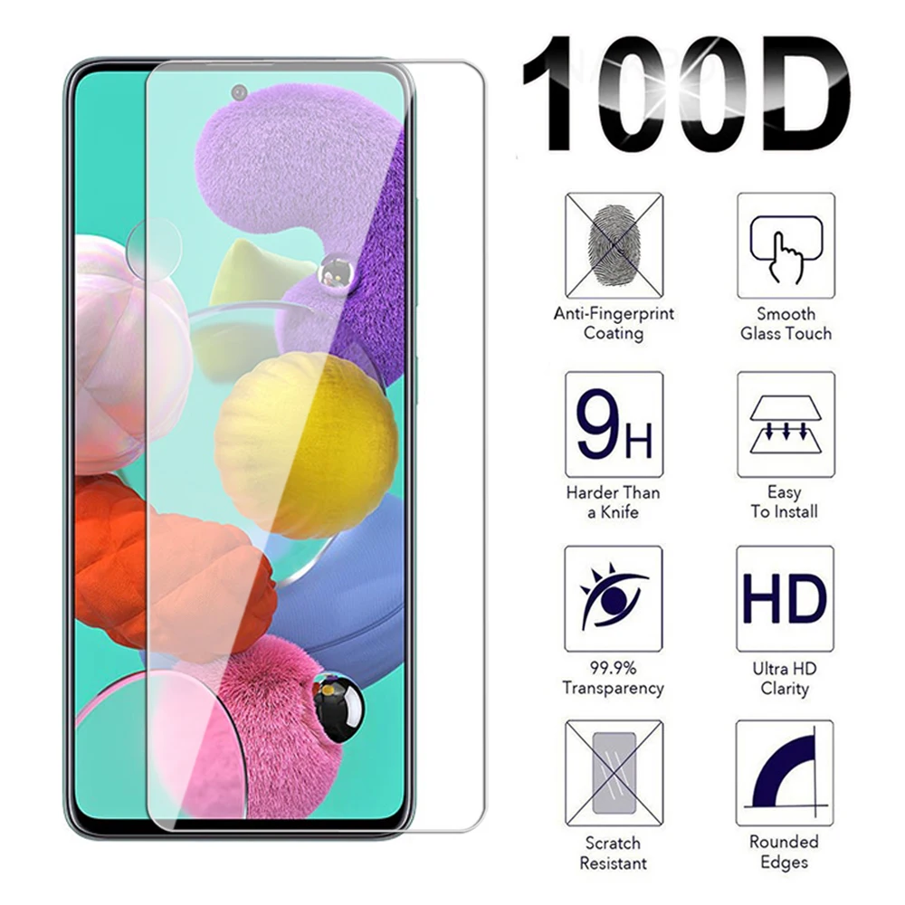 Закаленное стекло для Samsung Galaxy M42 M51 M52 M53 M55 M62 5G A41 A42 A51 A52 A53 A54 A55 A71 A72 A73 Защитная