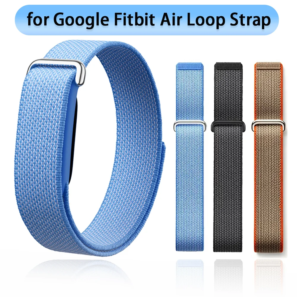 Фото Металлический корпус + официальный спортивный нейлоновый ремешок для Google Fitbit Air, дышащий браслет-ремешок для Google Fitbit Air, ремешок Correa №1