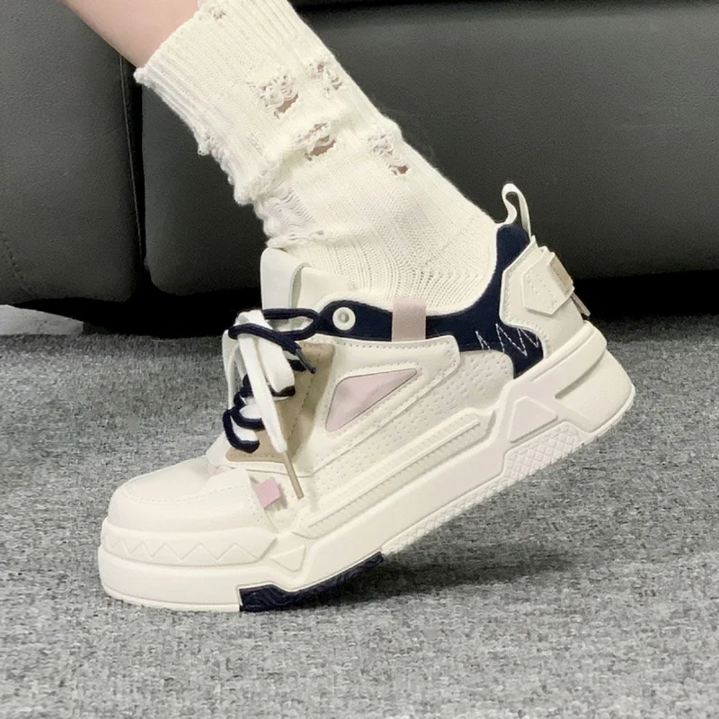 

Korean Shoes Women Platform Sneakers Student Casual Flats Vintage Vulcanize Chunky Kawaii Harajuku footwear Tennis Female