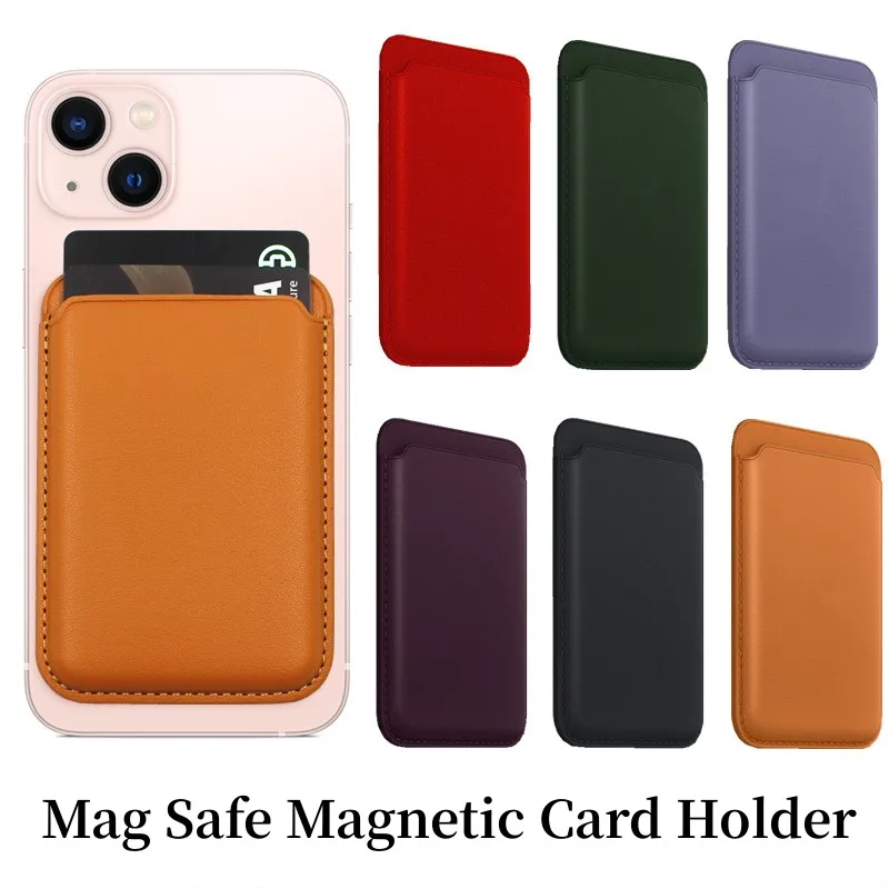 

For iphone 14 13 12 series magsafe wallets carteira magsafe for iPhone apple wallets magsafe with logo for iphone 14 pro promax