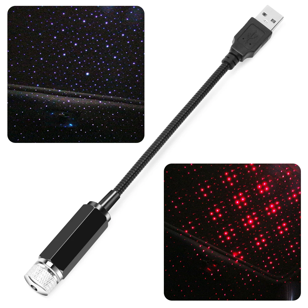 Автомобильная звезда на крышу романтический USB-светильник декоративная лампа