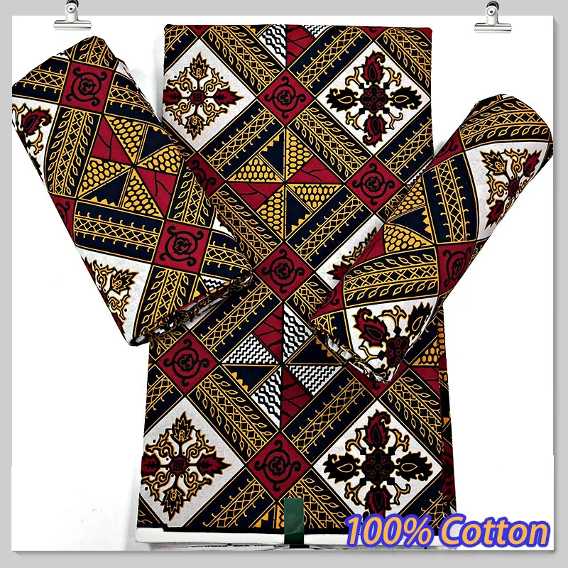 Горячая Распродажа 100% хлопок оригинальная африканская ткань с принтом Анкары 6