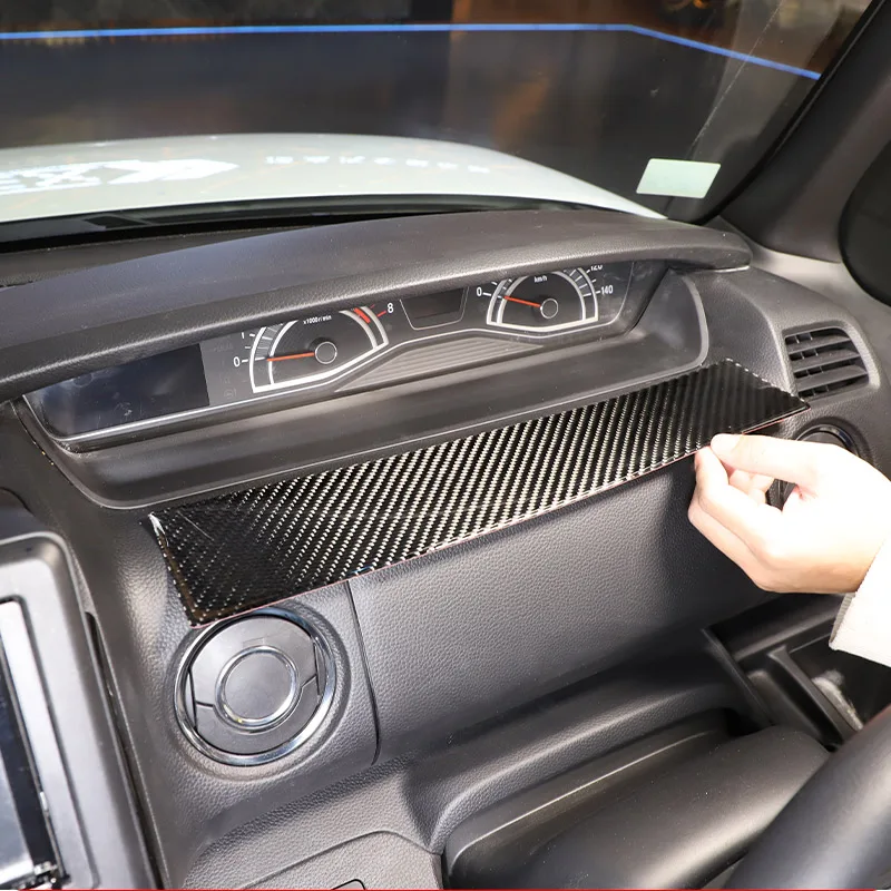 

Для Honda N-BOX JF3 JF4 2017-2021 мягкое углеродное волокно Автомобильная панель дисплей рамка Крышка отделка стикер автомобильные аксессуары интерьер
