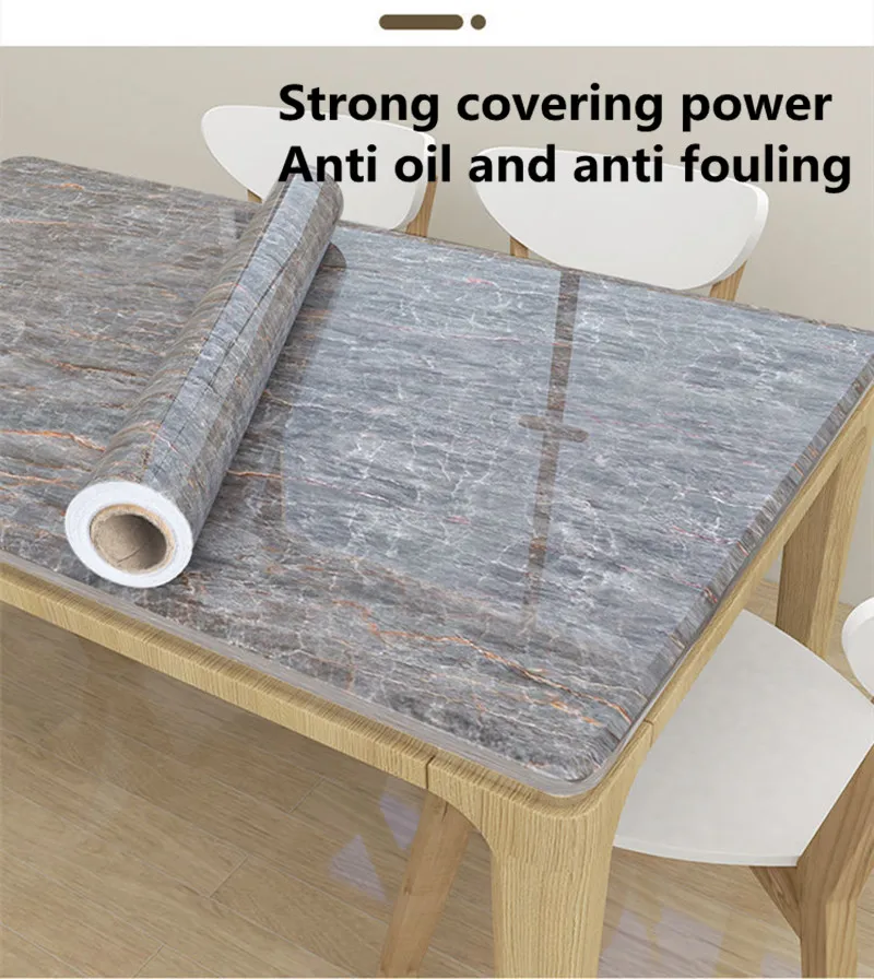 

Rock Grey Wallpaper, Kitchen Decoration With Vinyl Waterproof Thickened Removable, Stove Tile Desktop Wallboard Renovation Decor