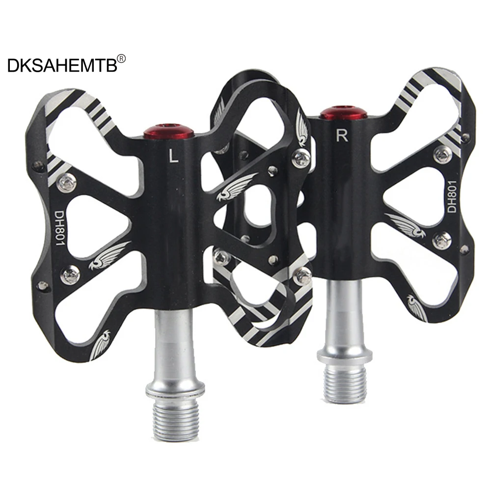 

Bike Pedals 1 Pair Ultralight Effortless Aluminum Alloy Bearing Cycling Pedals Widen Non-slip Stable Firm Bicycle Accessories
