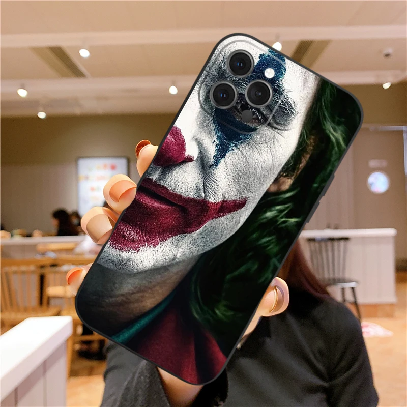 Забавный чехол для телефона Joker нового IPhone 13 Mini Pro Max 7 8 Plus силиконовый матовый из