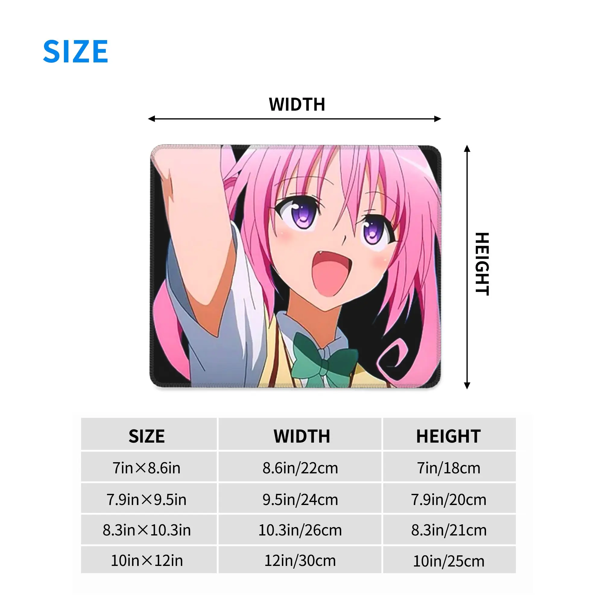 Фото Коврик для мыши Nana Astar Deviluke из To Love Ru Darkness, коврик для компьютерной клавиатуры и мыши, игровой коврик для ПК, ноутбука, настольный коврик для офисного стола №4