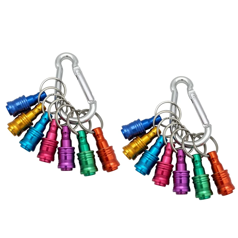 

Брелок с шестигранным хвостовиком 1/4 дюйма, держатель для сверл, отверток, кольцо для ключей из алюминиевого сплава, быстросъемный держател...