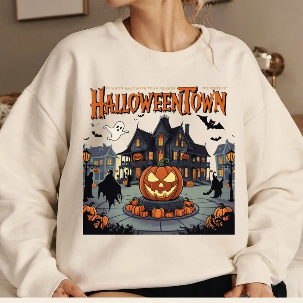 Хэллоуин Город Est 1998 страшный призрак тыквы всех святых Университетский Свитер