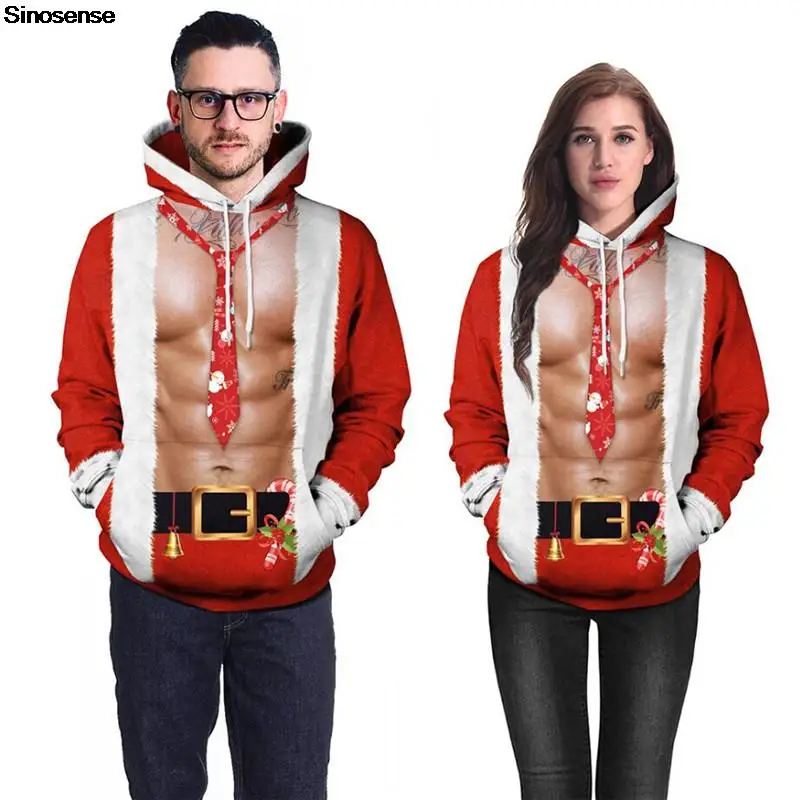 

Свитер унисекс, для мужчин и женщин, для нового года, Рождества