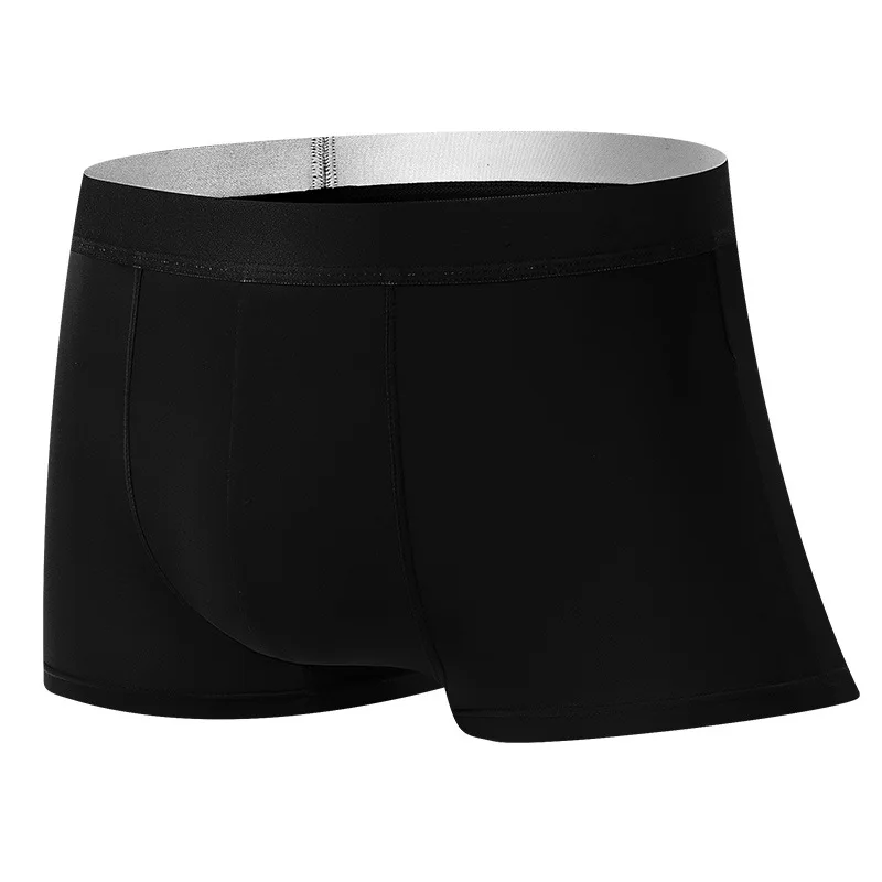 14PCS Men Underwear Flat Pants Silk Dry Comfortable Male's Graphene Antibacterial Underpants Breathable Non Marking Boys Boxers