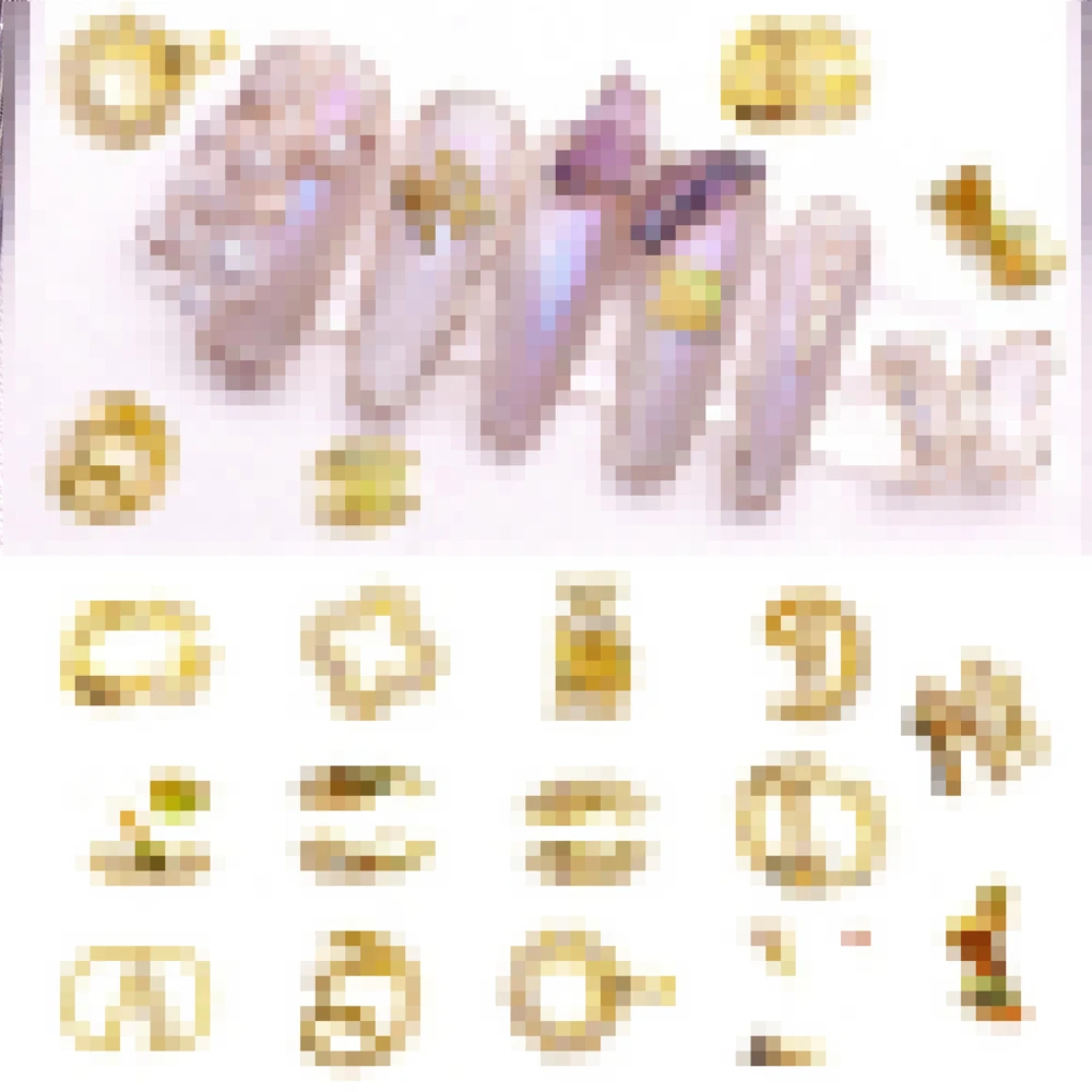 

High-end Luxury Nail Art Zircon Color Retention Electroplating Diamond Nail Patch