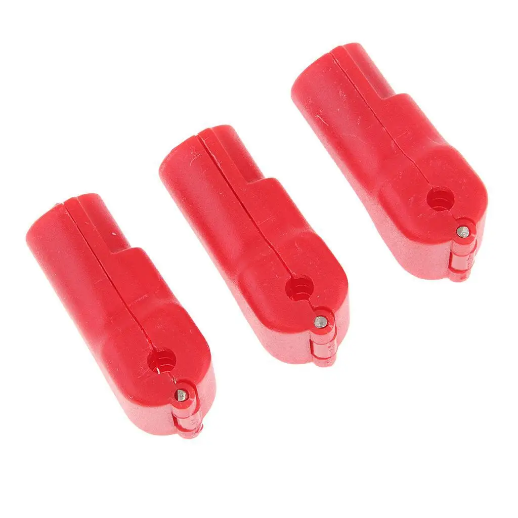 

100x Shop Anti-Lost Hanging Display Hook Stop Lock for Store Anti-Theft Red 7mm