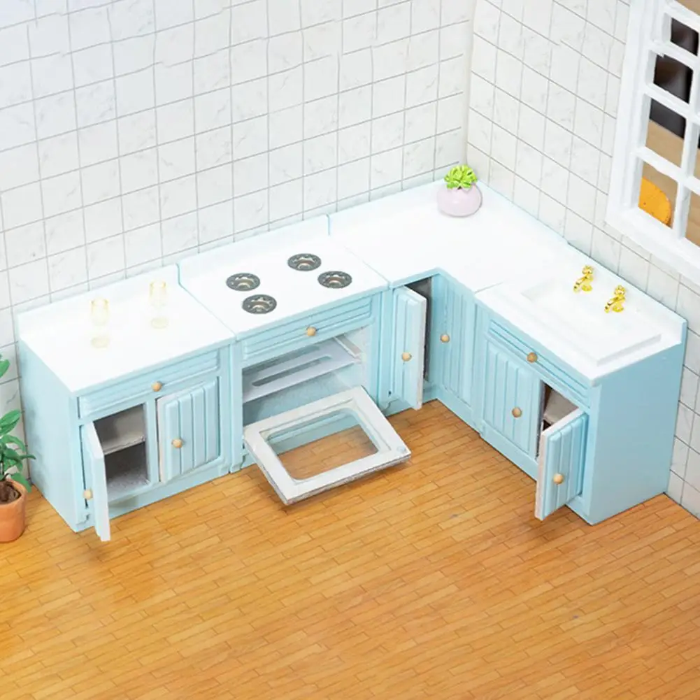 

Beautiful Cooking Table Model 3D Shape Fine Workmanship Miniature Cooking Table Miniature Cooking Table Model Toy