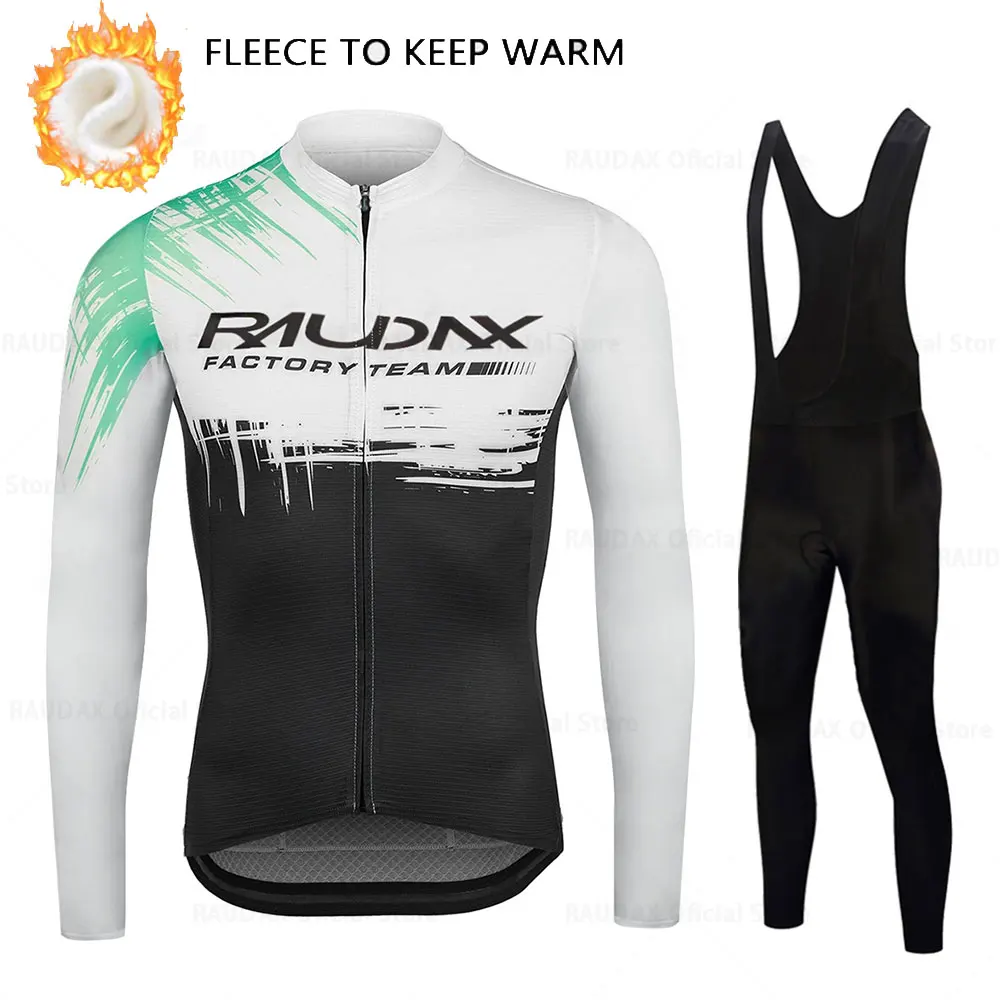 

Мужская зимняя ФЛИСОВАЯ ФУТБОЛКА RAUDAX, теплая одежда для велоспорта, 2022