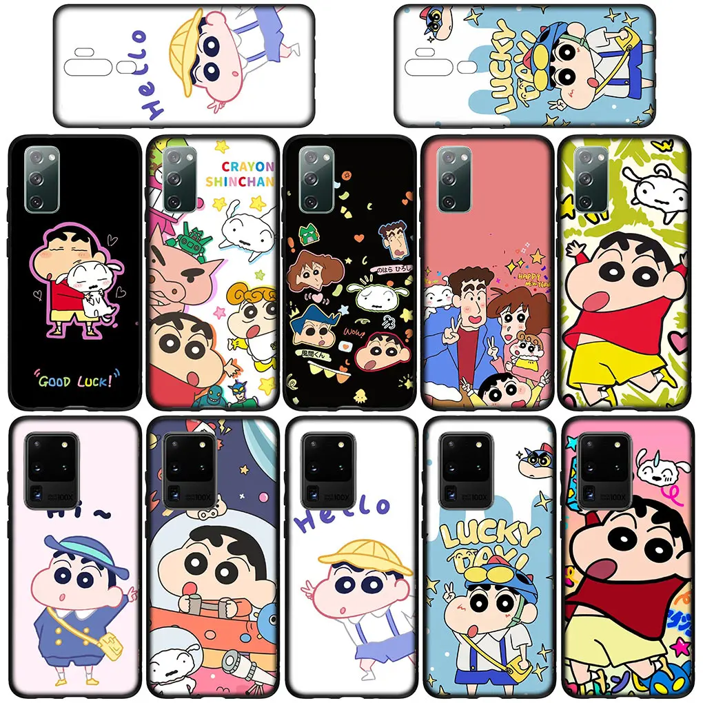 Чехол C-Crayon S-Shins C-Chans S-Shinchans для Samsung Galaxy Note 20 Ultra 10 8 9 S10 Lite S9 A6 A8 Plus A7 A9 A06 A16 M35