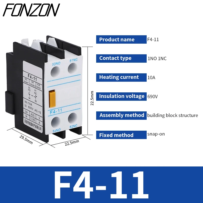 

Контактор вспомогательный модуль LA1-DN22 LA1-DN11 F4-02 F4-11 F4-22 F4-31