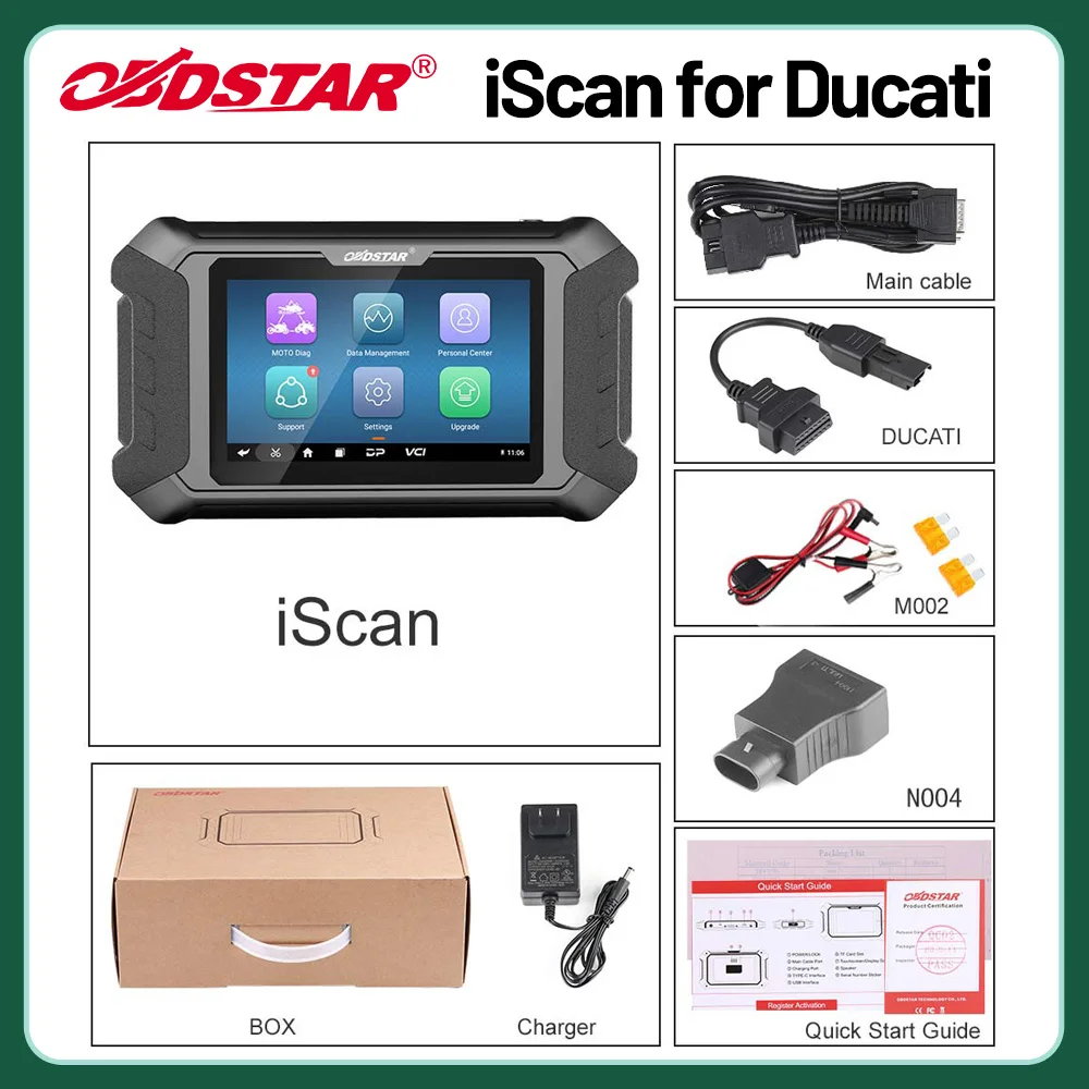 

OBDSTAR iScan для мотоцикла Ducati, диагностический сканер и инструмент для программатора ключей, однорачное обновление бесплатно