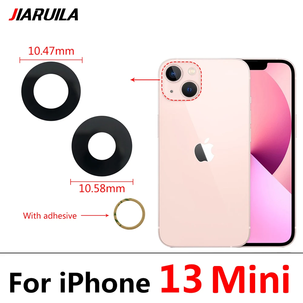 

Camera Glass For Iphone 13 Pro Max Mini Rear Back Camera Lens Glass Replacement Parts With Adhesive Tape