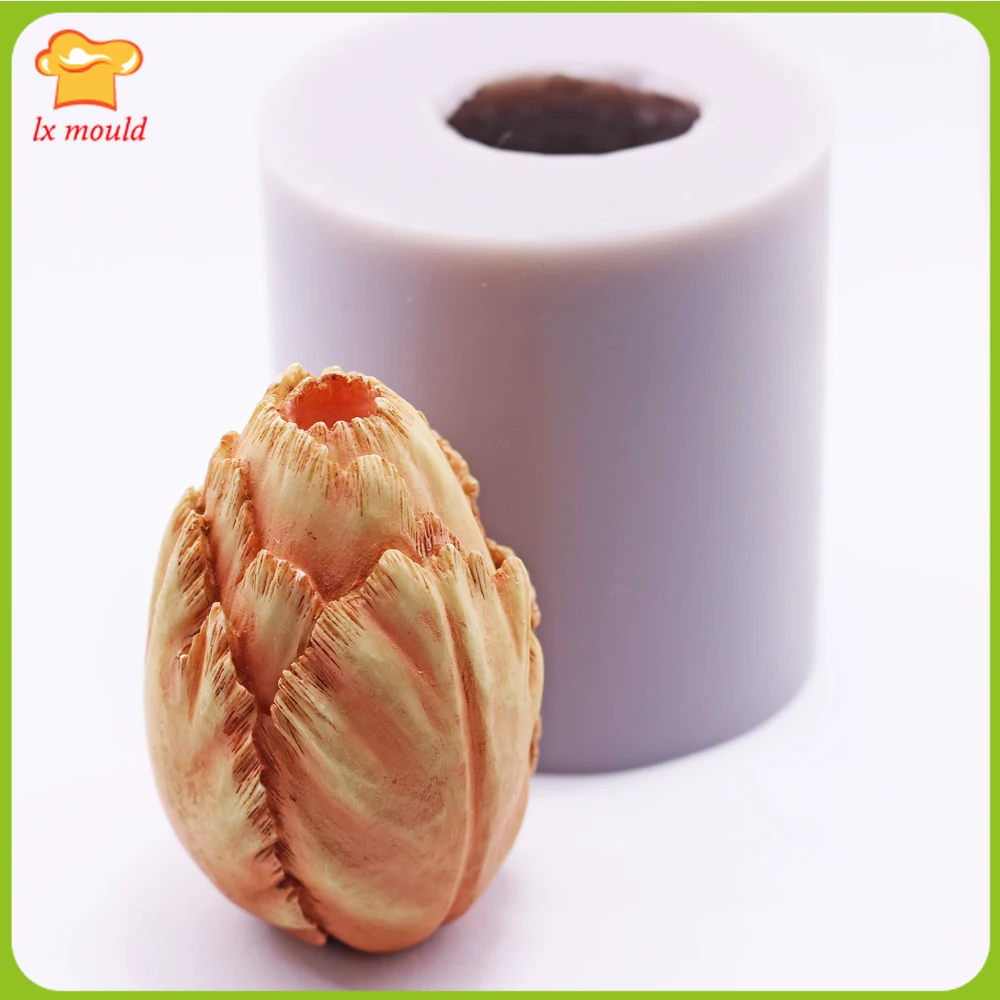 

Силиконовая форма в виде цветочных бутонов и свечей