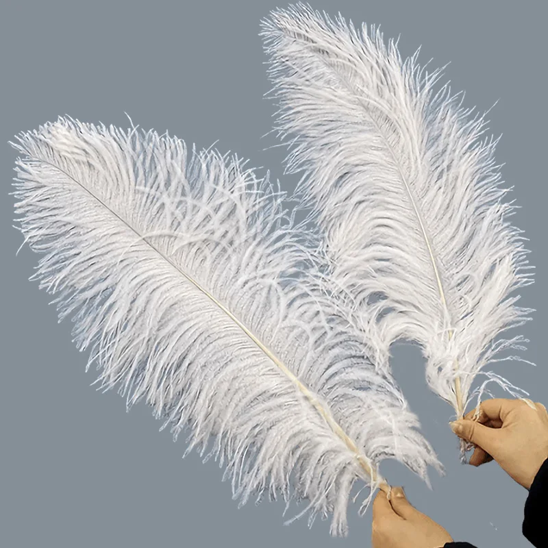Натуральное белое страусиное перо 15-70 см, ремесла, изготовление ювелирных изделий, большой шлейф, для дома, «сделай сам», перо для свадебной вечеринки, рождественские аксессуары, Декор