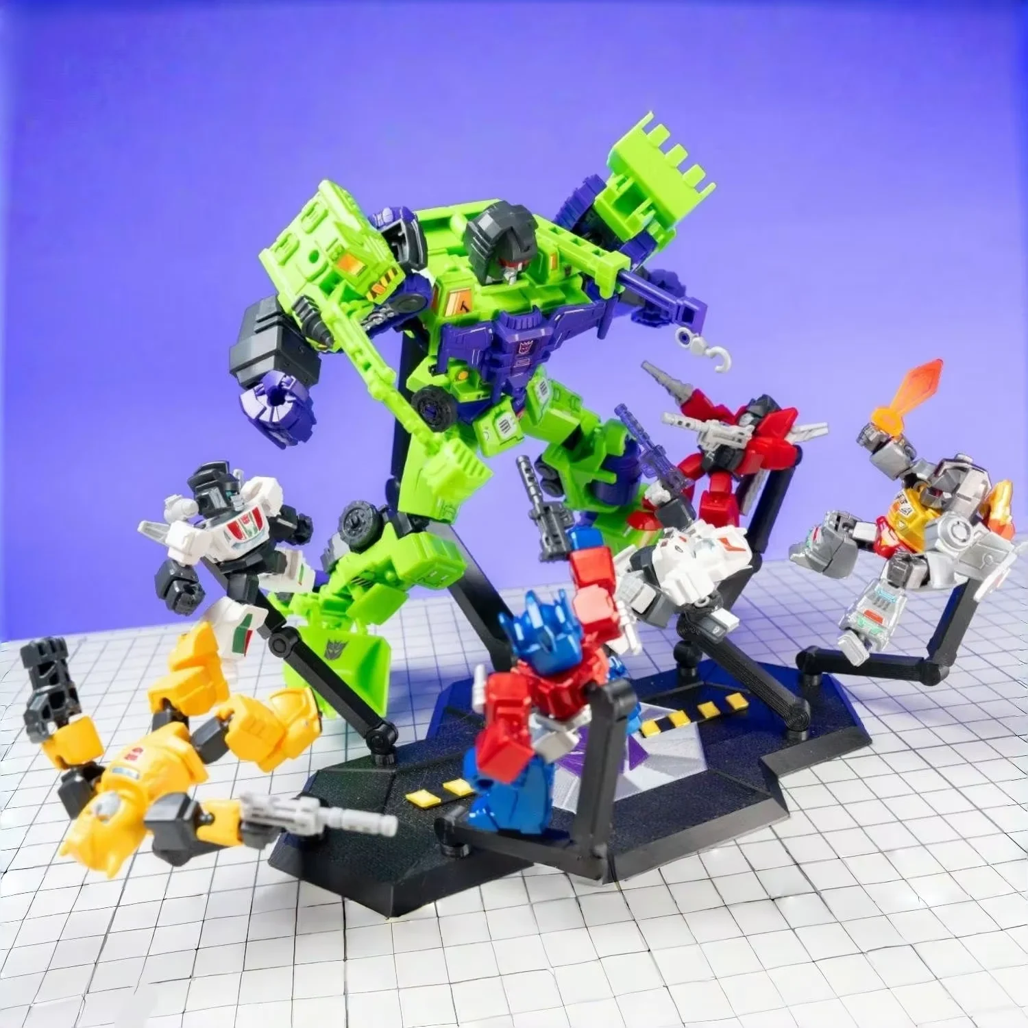 Фото В наличии: Набор Blokees Devastator Transformers Defender Version (комбинированный) с бронированным держателем для насадок-сверл для игрушек и хобби №1