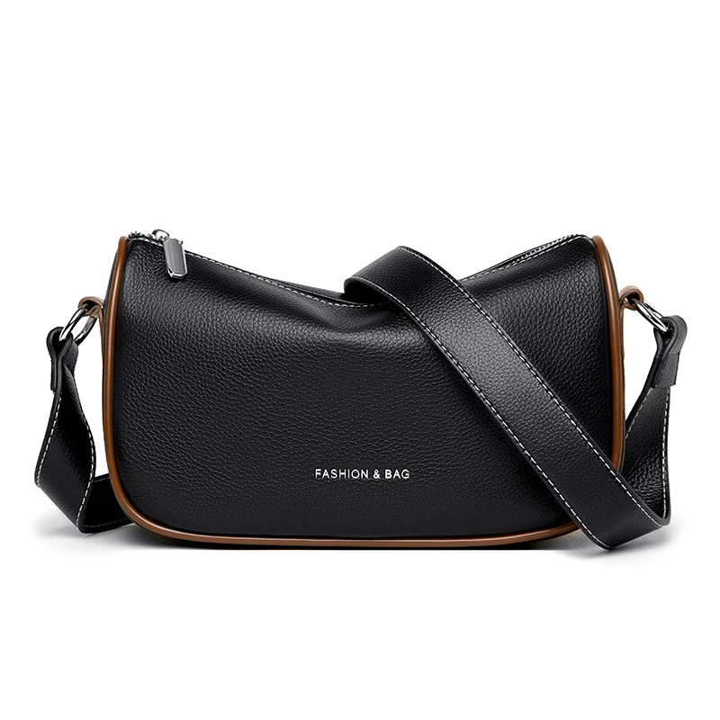 

2022 Women's Shoulder Bags Designer Genuine Leather Crossbody Handbags Luxury Saddle Valise Adjustable Wide Strap Messenger Bag