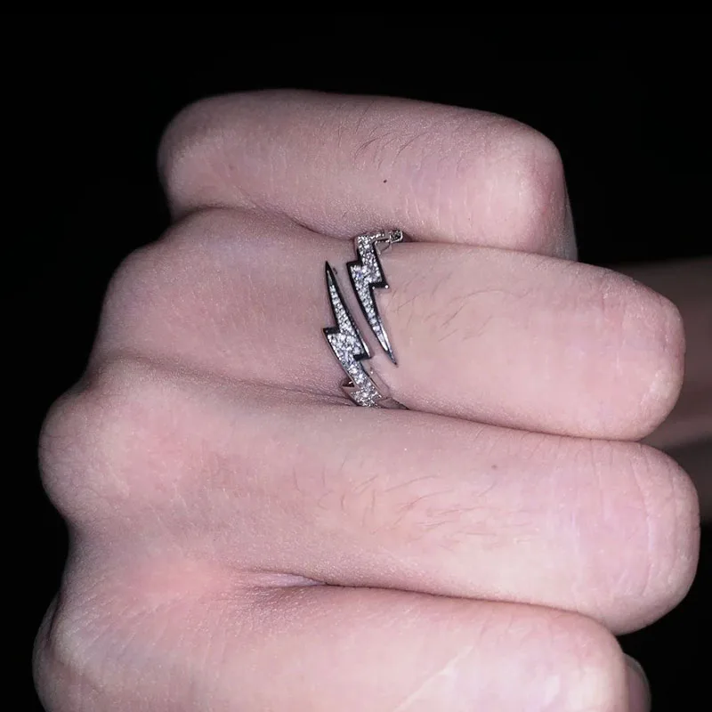 Новинка серебристый цвет вспышка с открытой планкой модный нестандартный индекс