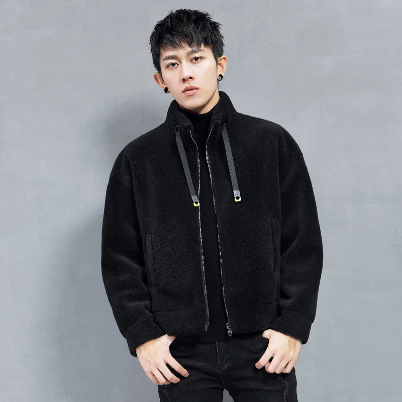 

quality Winter Jacket Men Clothing 100% Wool Fur Coat Korean Style Jackets for Mens Clothes Chaqueta De Los Hombres High