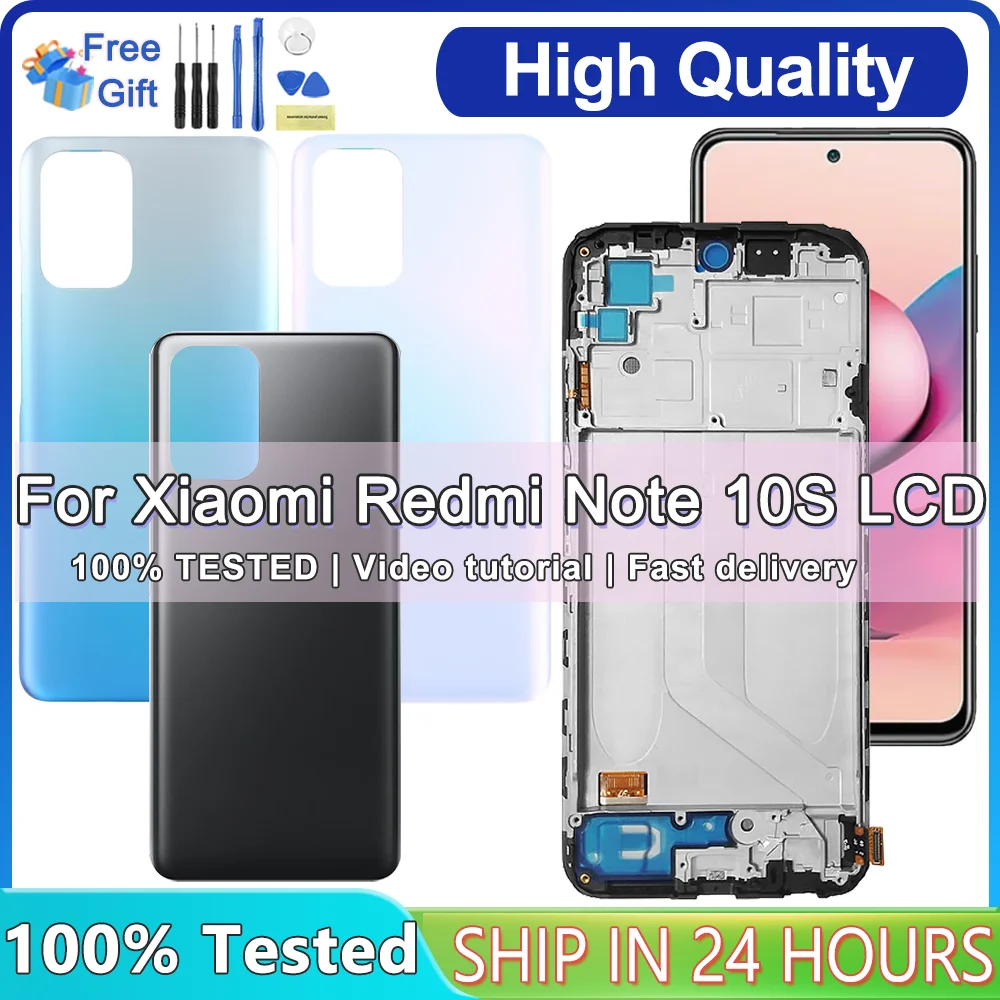6 43 &quotЖК-дисплей для Xiaomi Redmi Note 10 4G ЖК-дисплей дигитайзер сенсорного экрана в сборе